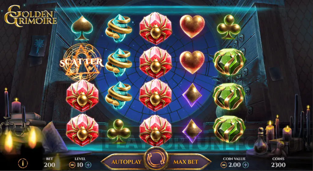 caça-níqueis Golden Grimoire da Netent