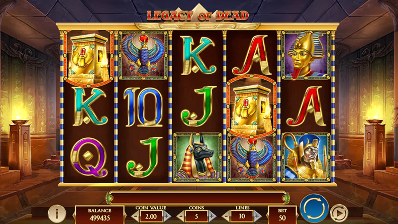 Demo da slot Legacy of Dead
