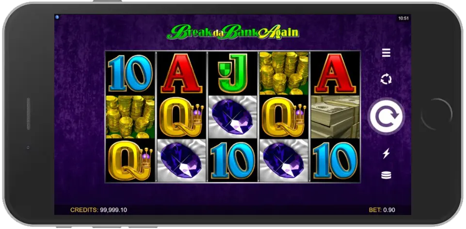 Versão Mobile do Break da Bank Again