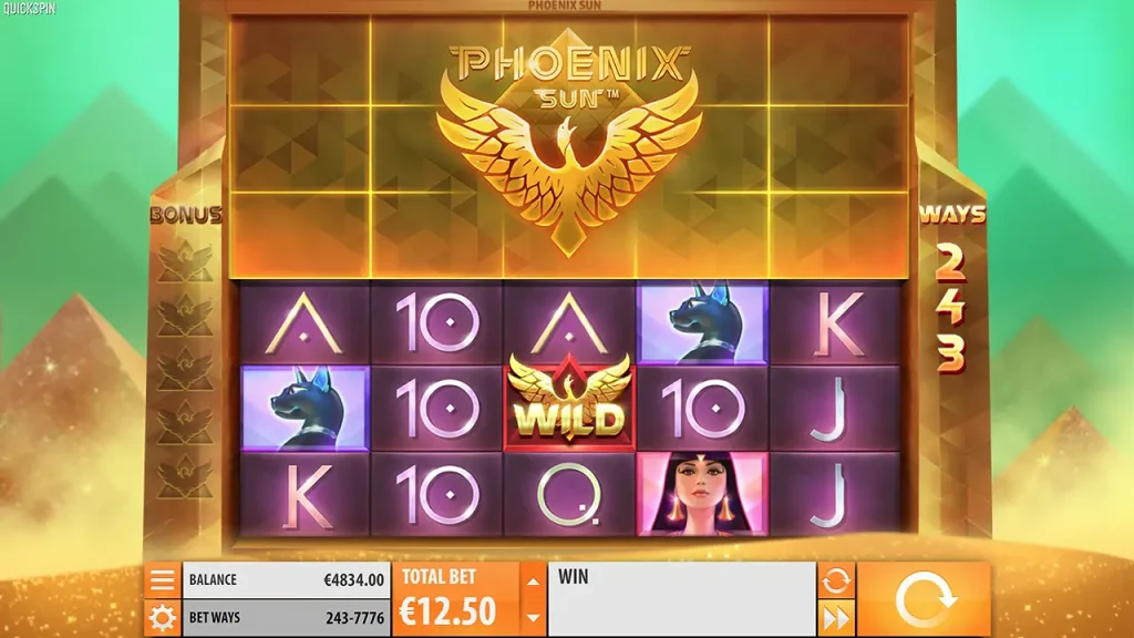 jogo de demonstração phoenix sun
