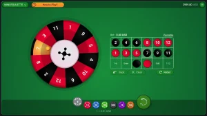 Mini-Roulette jogo demo
