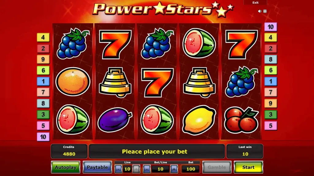 Demonstração gratuita das Power Stars