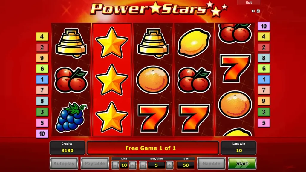 Rodadas grátis Power Stars