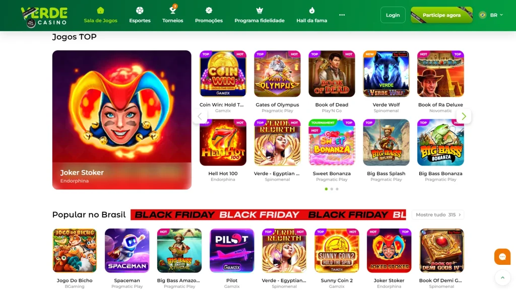 verde casino jogos