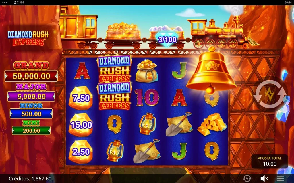 Diamond Rush Express Símbolos Especiais Diamond Rush Express Símbolos Especiais