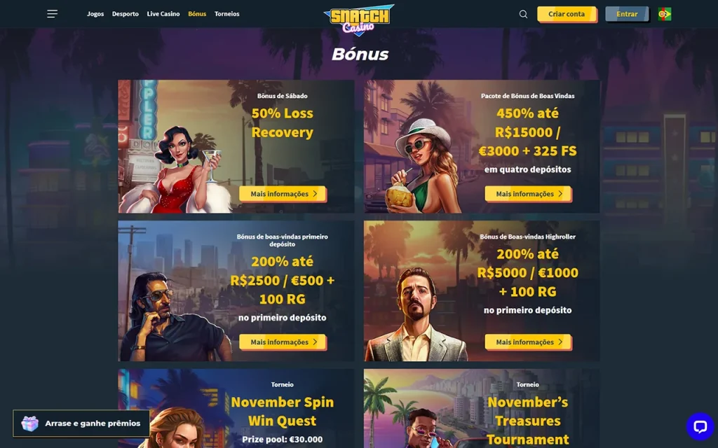Snatch Casino Promoções Snatch Casino Promoções