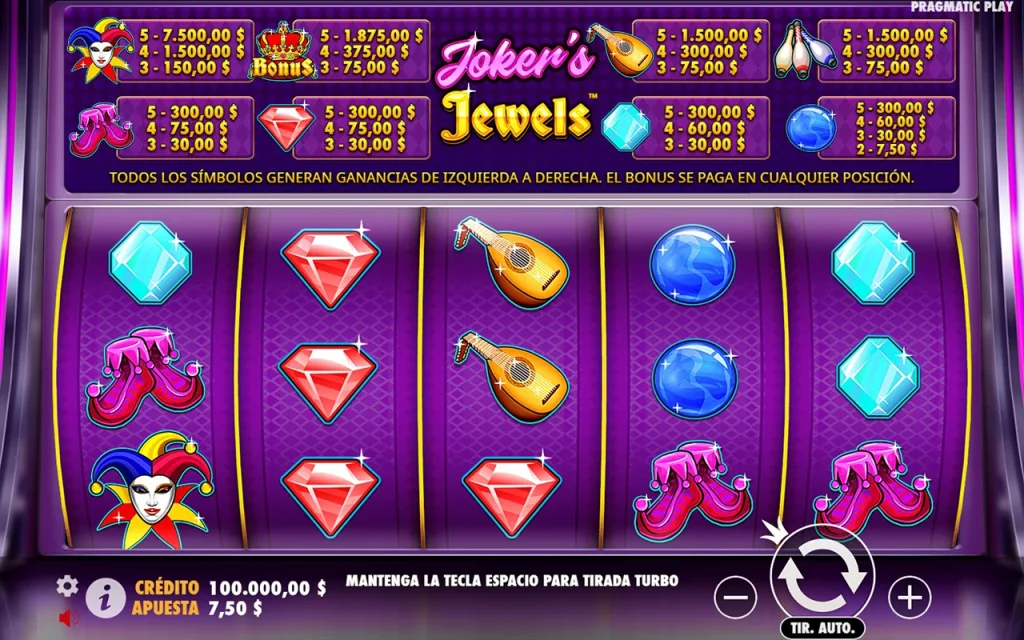 Joker’s Jewels Jogo Grátis
