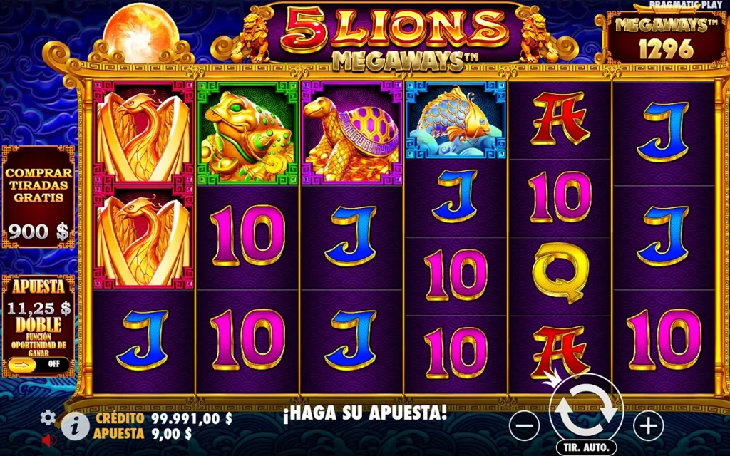 5 Lions Megaways Jogo Grátis