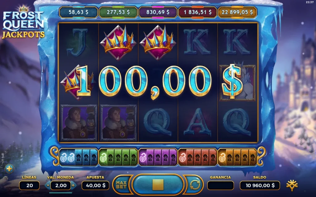 Frost Queen Jackpots Vitória