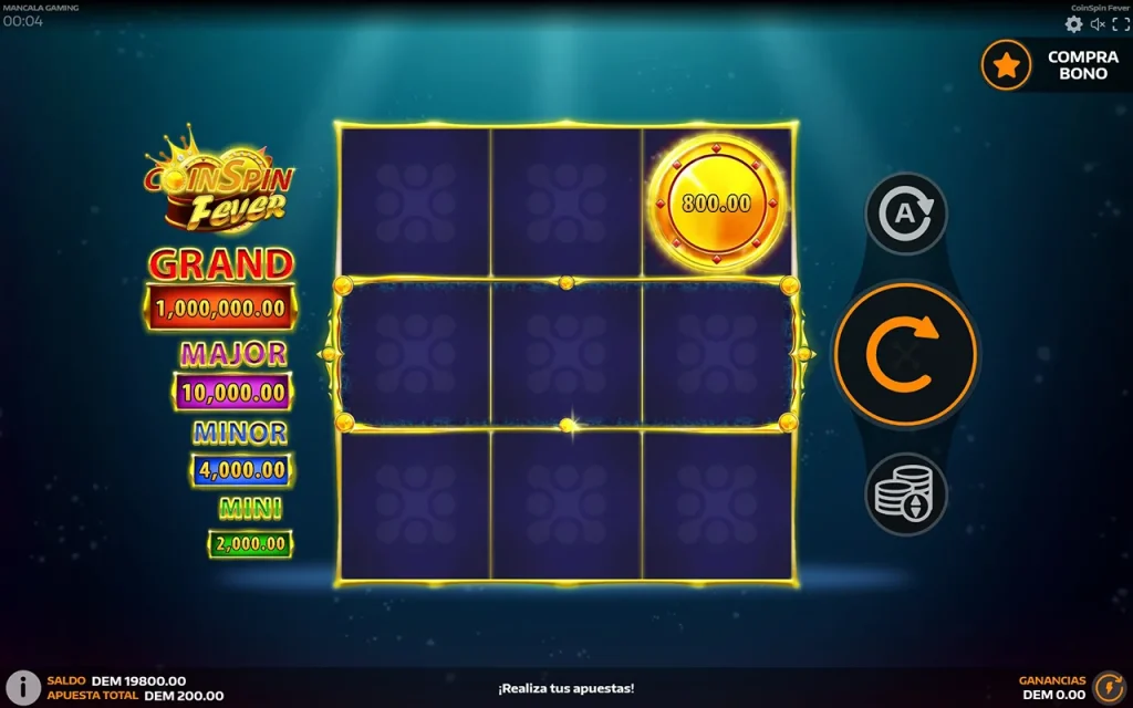 CoinSpin Fever Jogo Grátis