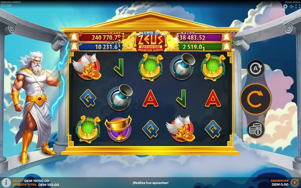 Power of Zeus Jogo Grátis