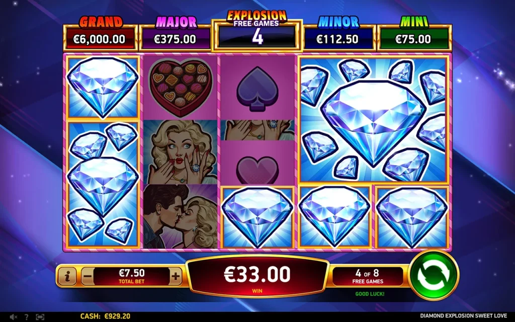Diamond Explosion Sweet Love Rodadas Grátis