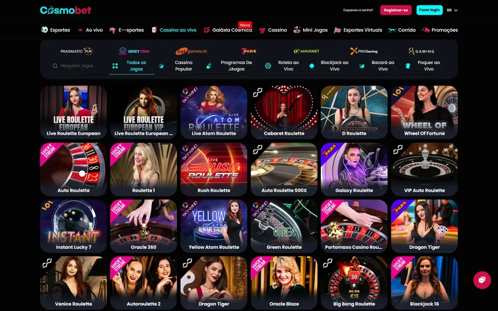 Cosmobet Dealer Ao Vivo