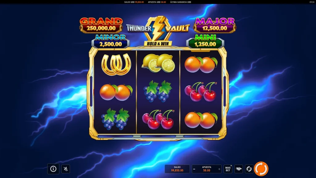 Thunder Vault Hold & Win Jogo Grátis
