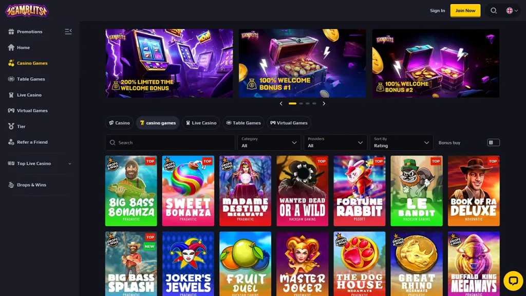 Gamblits Jogos