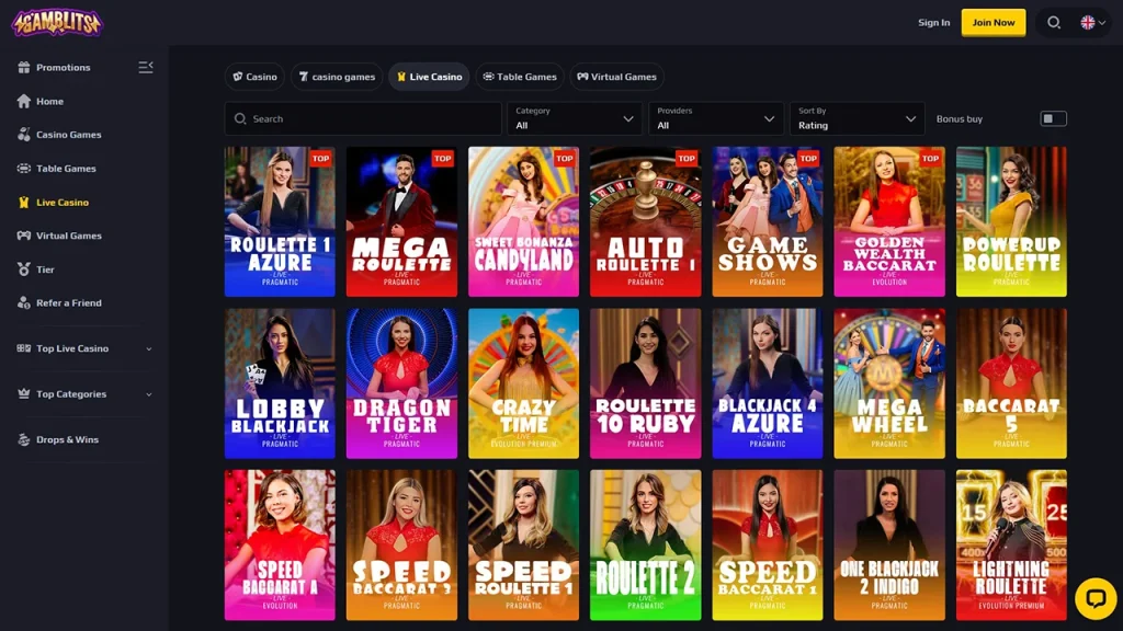 Gamblits Dealer Ao Vivo