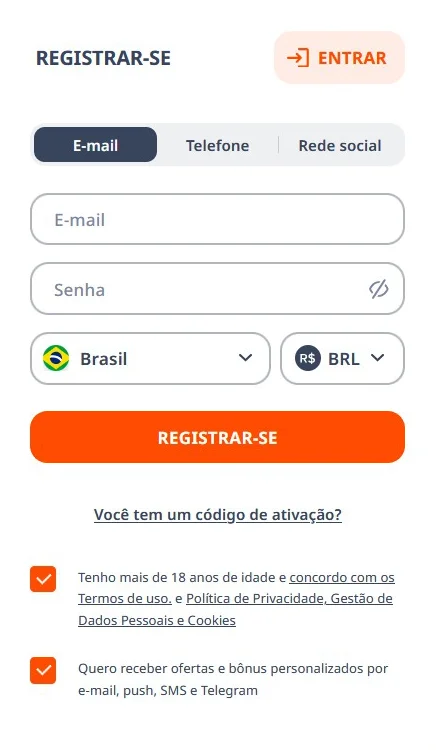 Monro Formulário de Registro