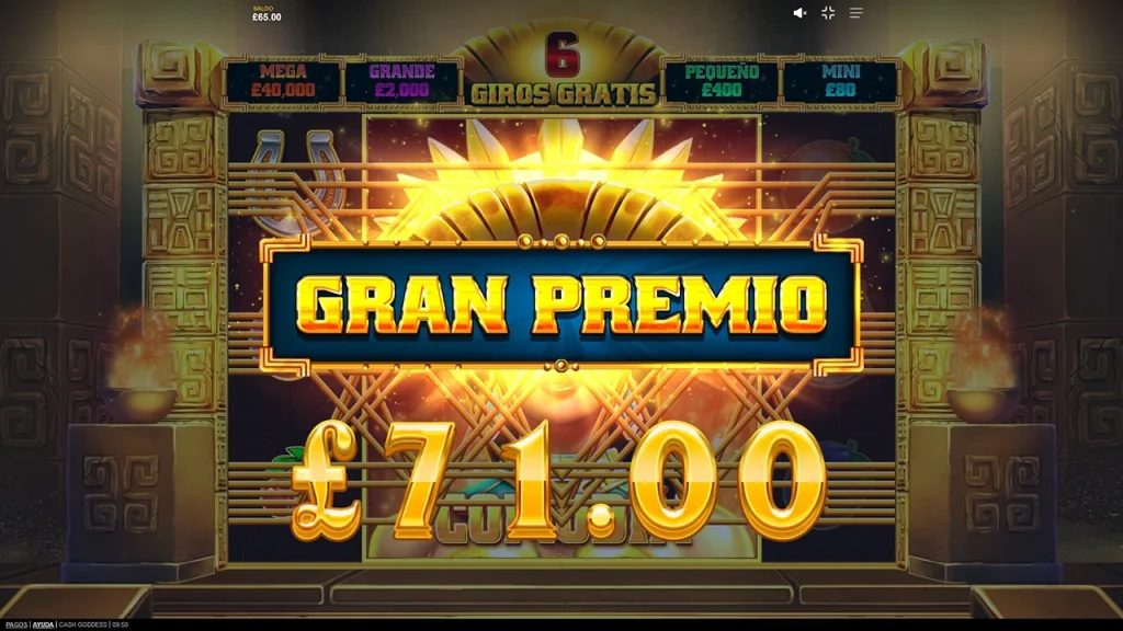 Cash Goddess Ganhos