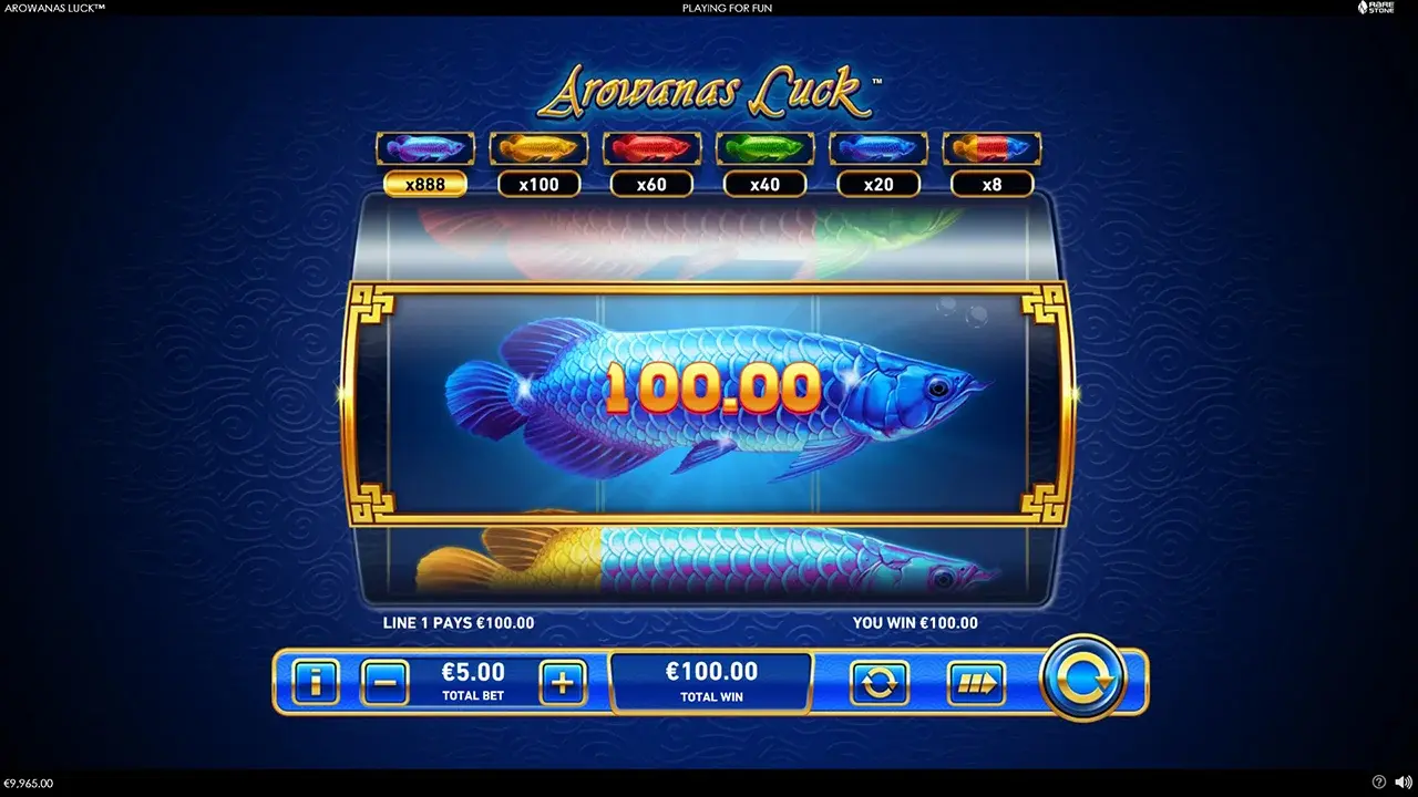 Arowana's Luck™ Ganhos