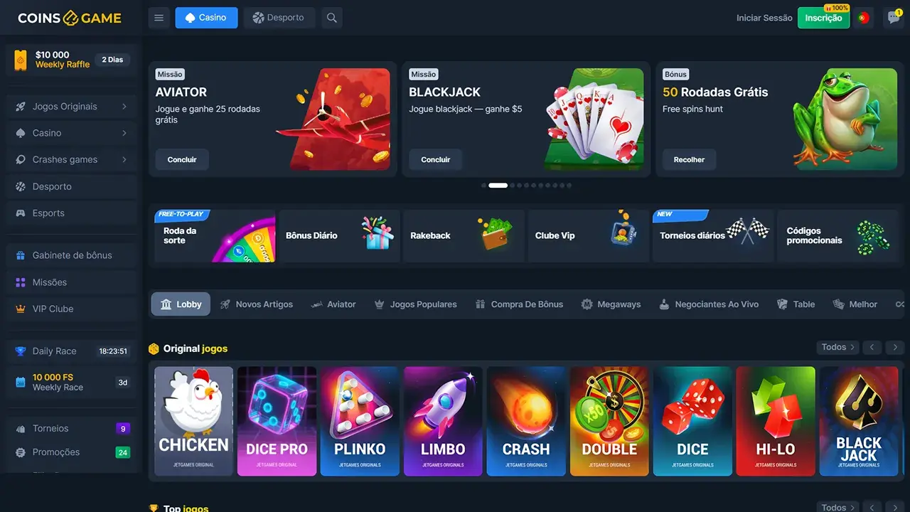 Coins.Game Cassino Jogos