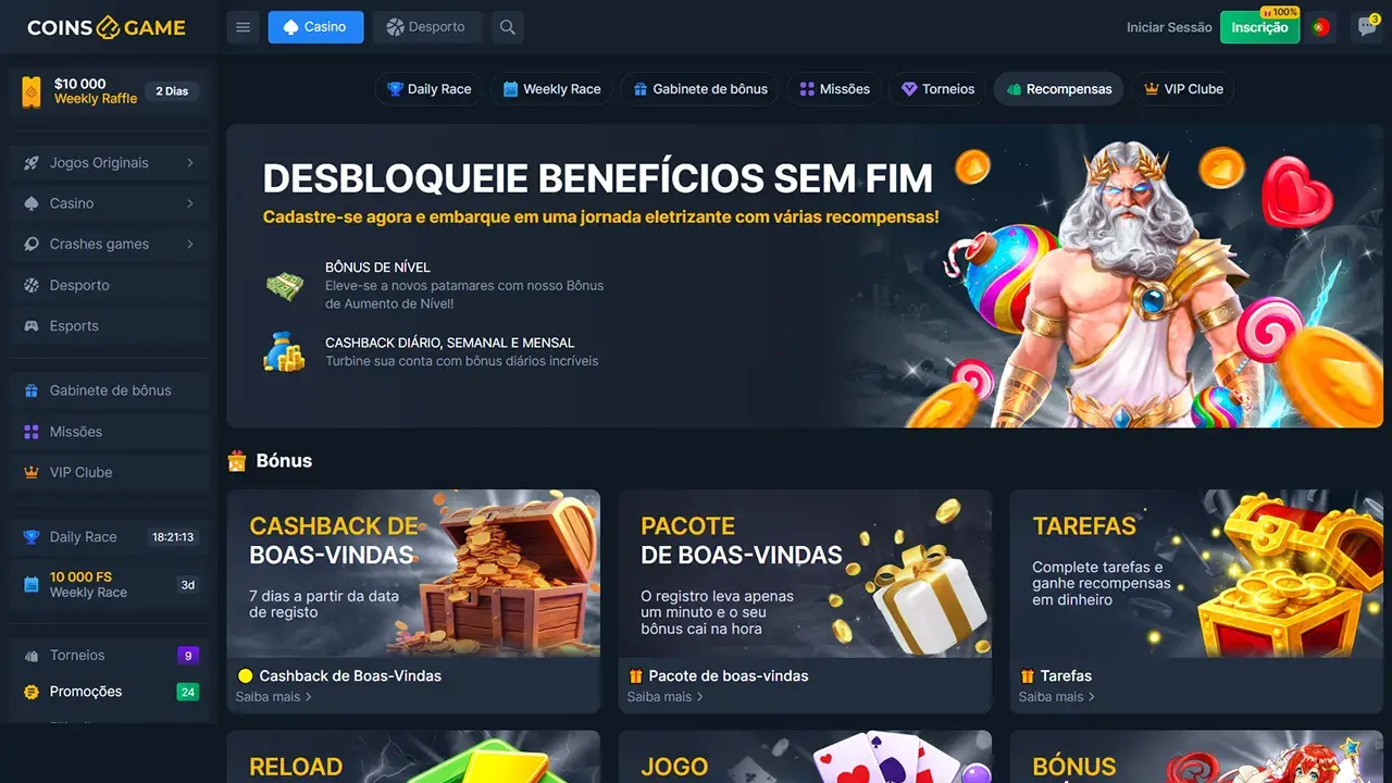Coins.Game Cassino Promos
