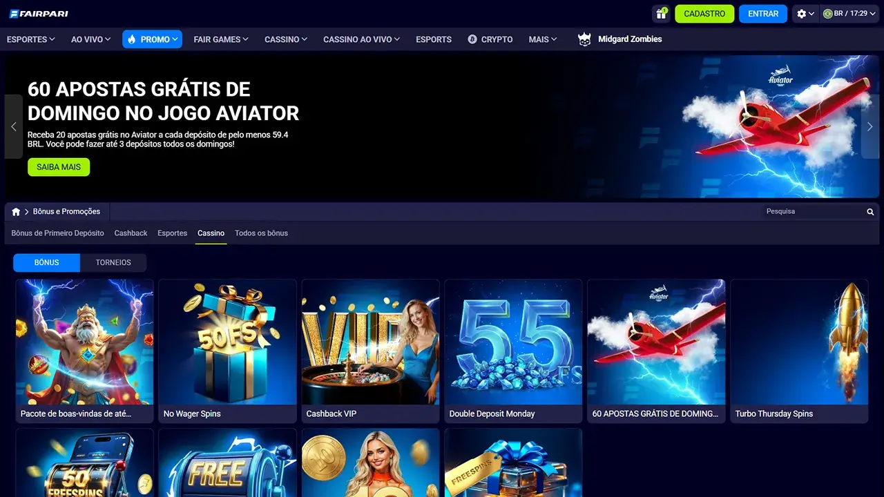 FairPari Cassino Promos
