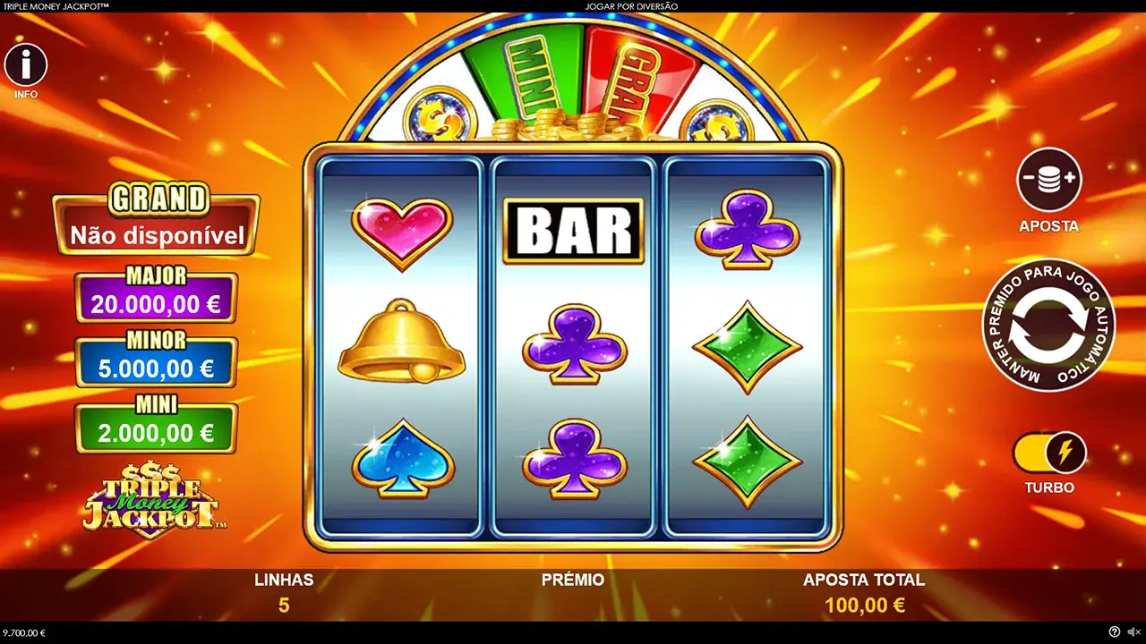 Triple Money Jackpot Jogo Grátis