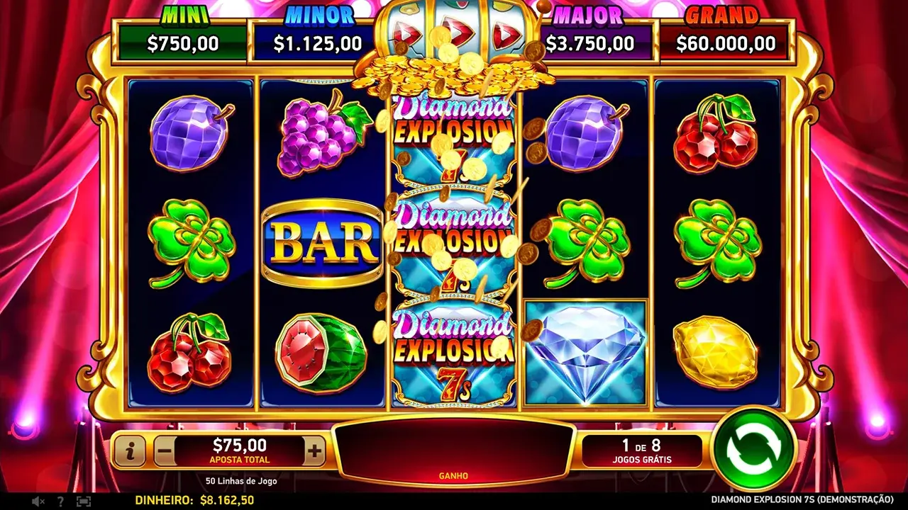 Diamond Explosion 7s Jogo Bônus