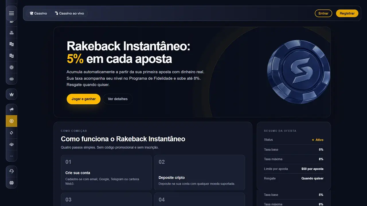 SpinCrypto Cassino Promo