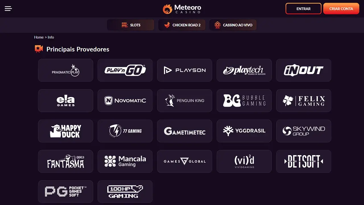 Meteoro Cassino Provedores