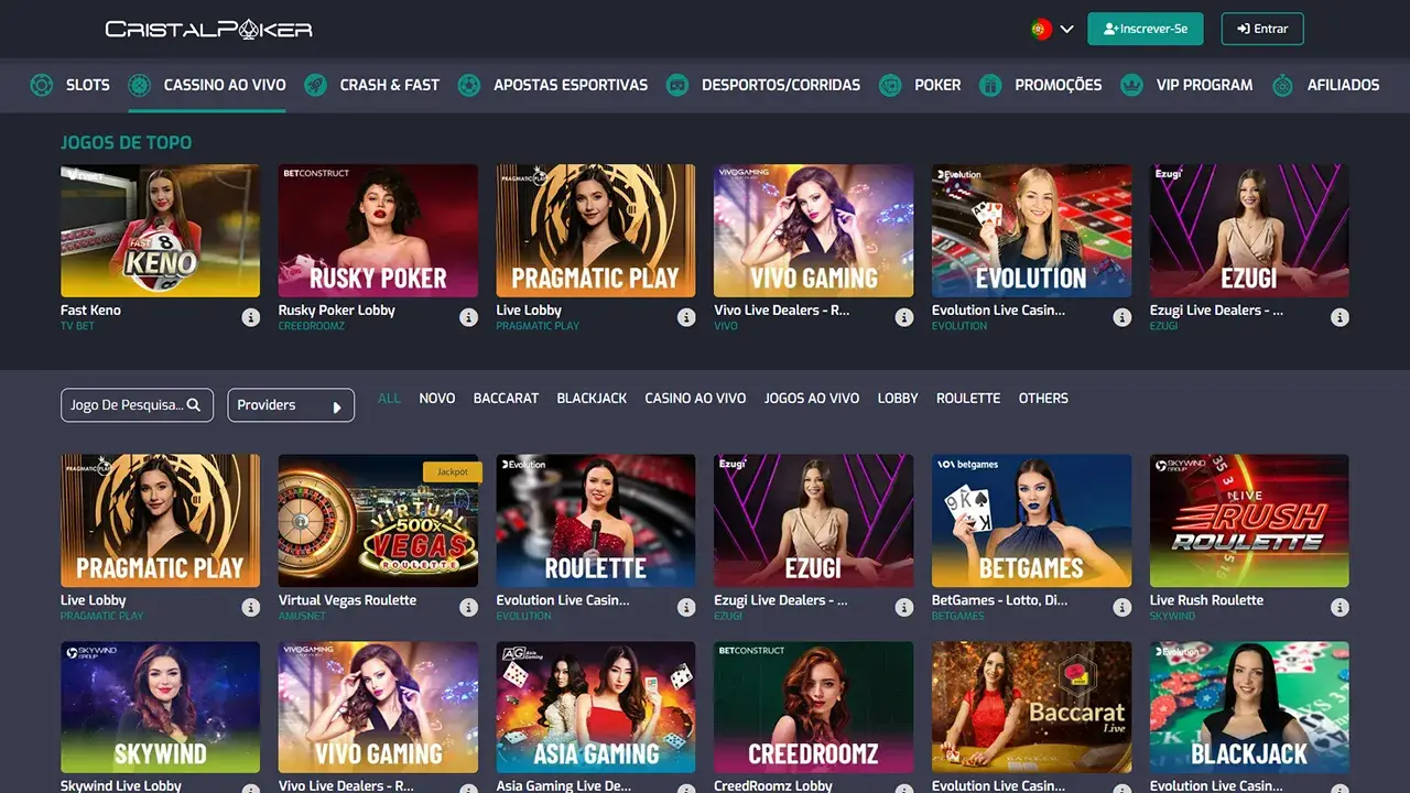 CristalPoker Cassino Dealer ao Vivo CristalPoker Cassino Dealer ao Vivo