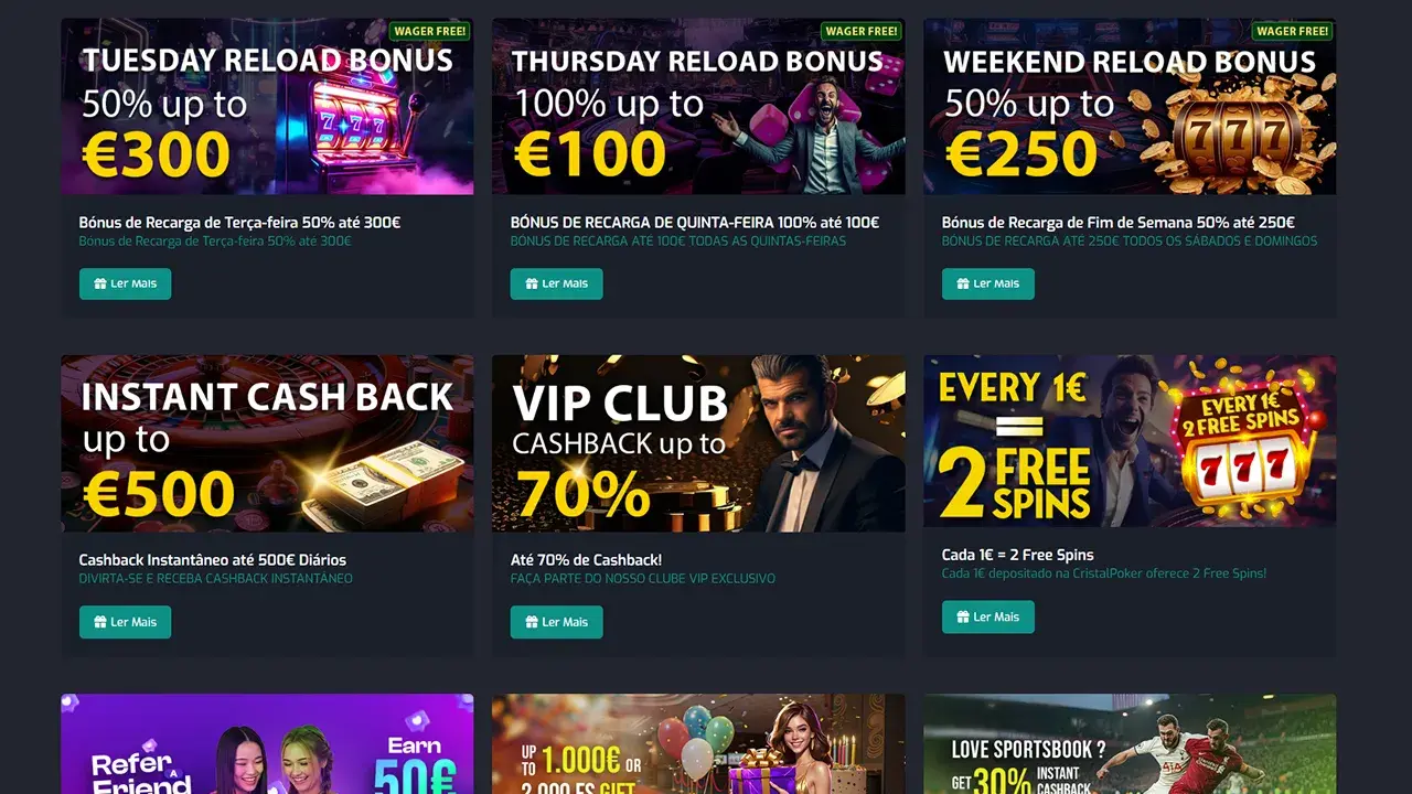 CristalPoker Cassino Promos CristalPoker Cassino Promos